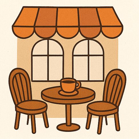 カフェのイラスト