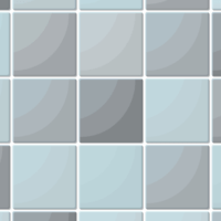 グレーと水色のタイル